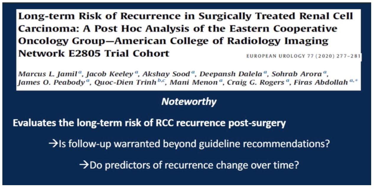 ASCO GU 2020 surgeon study 4 long term risk