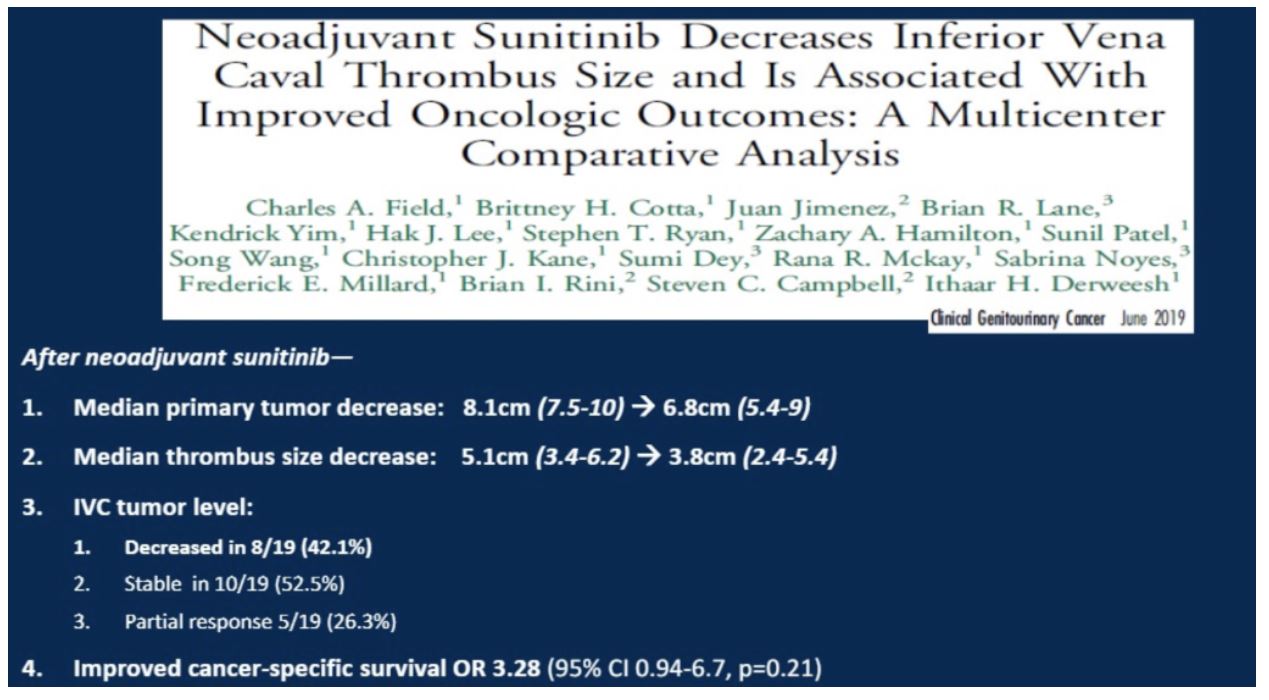 ASCO GU 2020 surgeon study 4 neo suntitinib