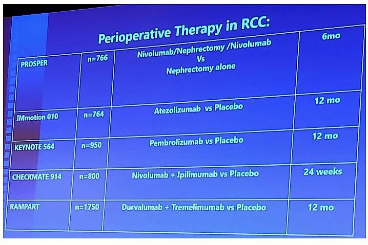 SUO 2019 perioperative therapy in RCC