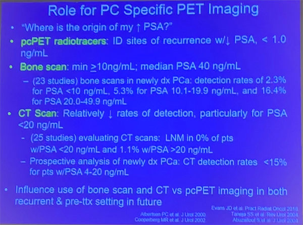 UroToday MDACC The Role of PET Imaging