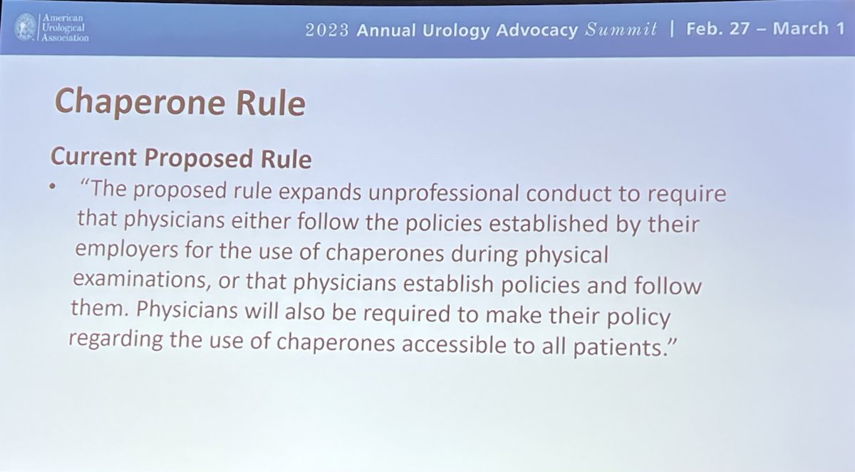 New Item AUA Urology Advocacy Summit 2023 State Advocacy Chaperone