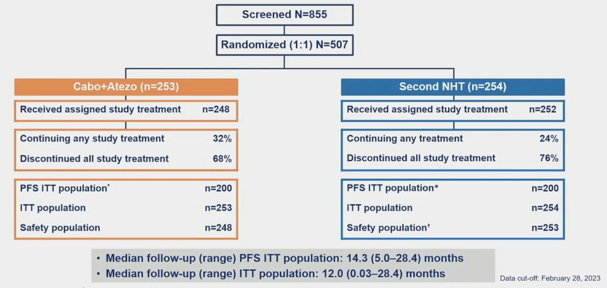 cabozantinib + atezolizumab patient disposition