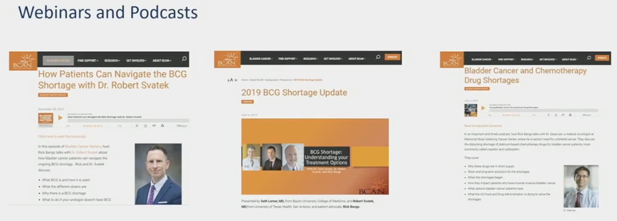 BCAN webinars and podcasts
