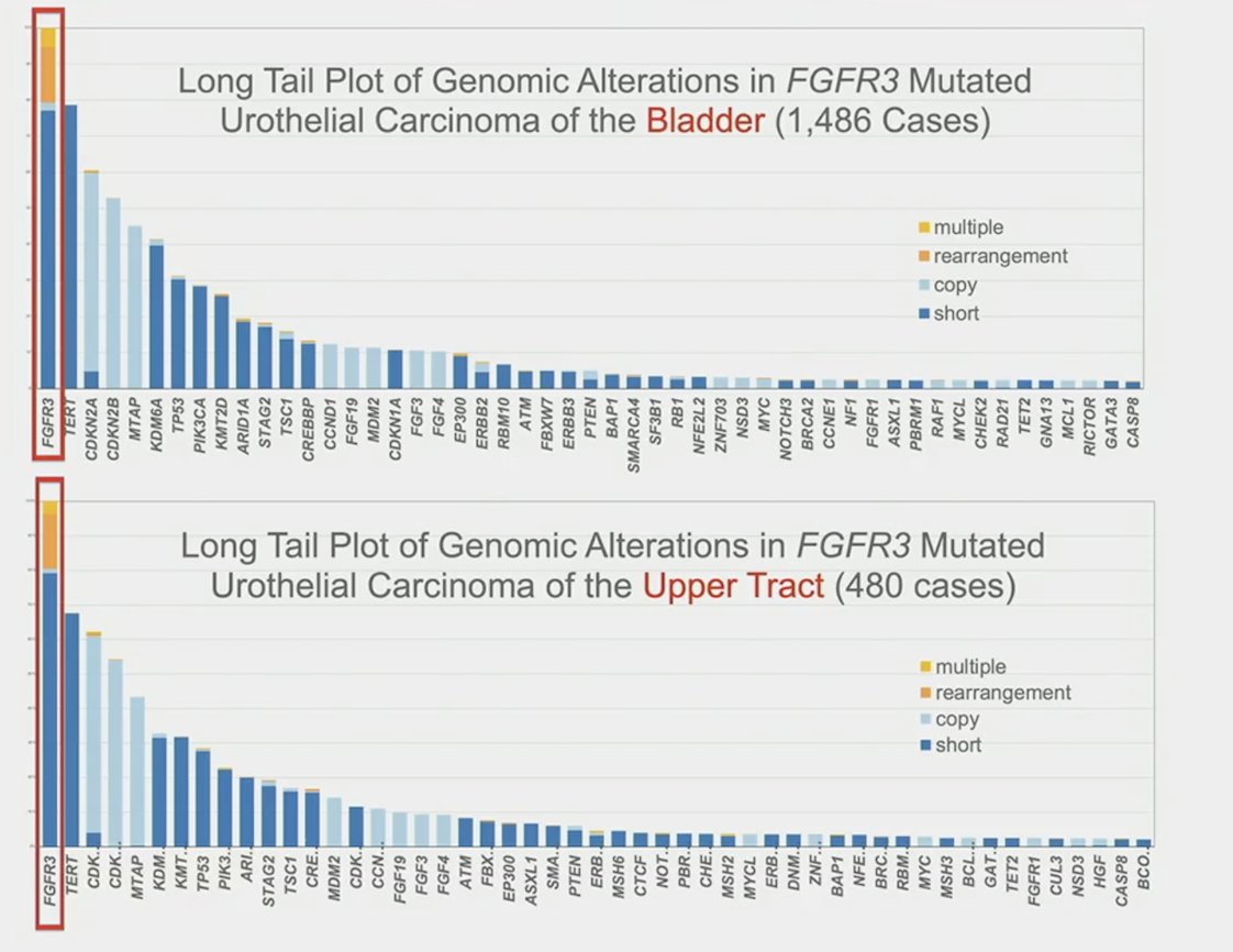 FGFR3 mutation bladder urothelial carcinoma vs FGFR3 mutation upper tract urothelial carcinoma