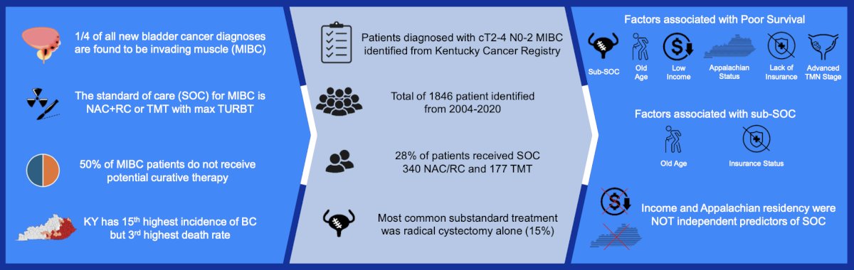access to quality care for muscle-invasive bladder cancer in the disparate outcomes among sociodemographically disadvantaged patients in Kentucky 