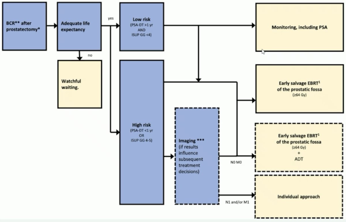 treatment algorithm for biochemical recurrence