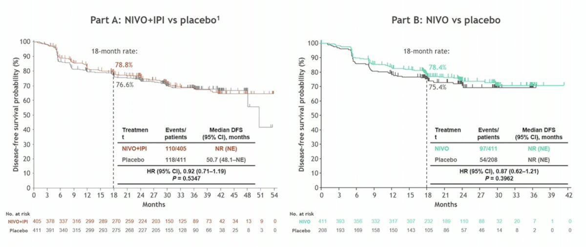 nivolumab vs placebo