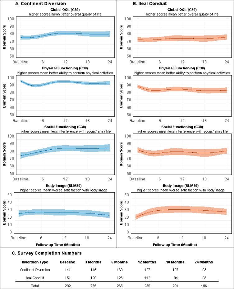 patients recovering from radical cystectomy often have major changes to their quality of life during a prolonged recovery of up to 24 months