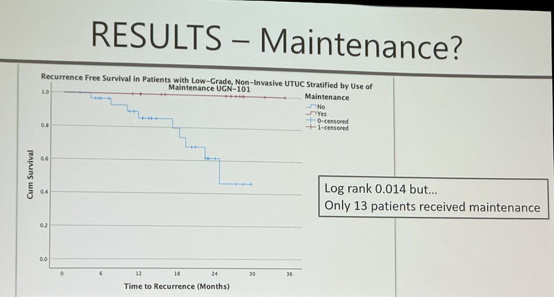 initial responders to induction, 30% received maintenance therapy (n=13), and the RFS at 24 months was 100% for those who received maintenance compared to 61% for those who did not (p=0.014). However, there is no evidence for using maintenance besides this real-world data, to date.