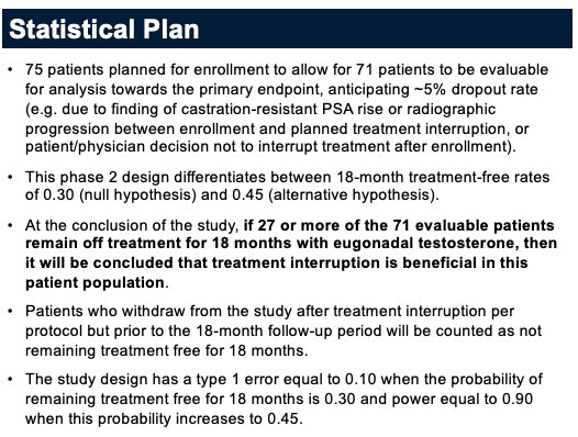 A-DREAM/Alliance A032101 statistical plan