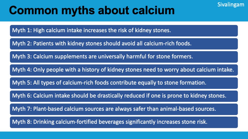 common myths about calcium