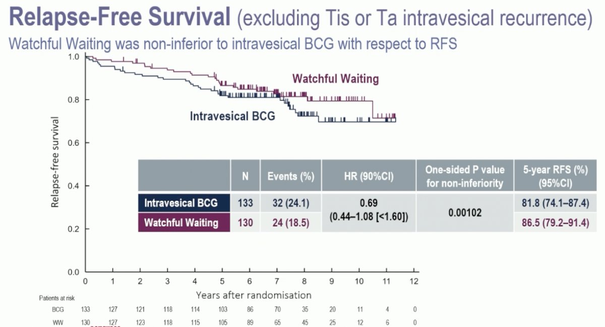 JCOG1019 relapse free survival