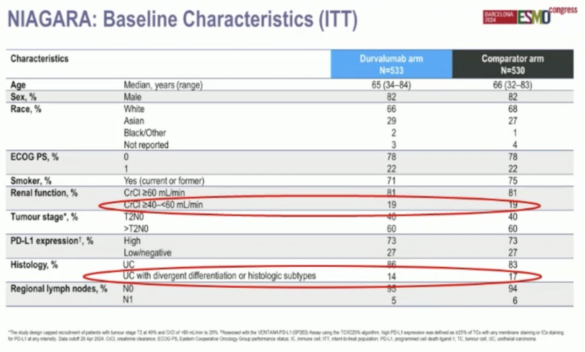 NIAGARA baseline characteristics