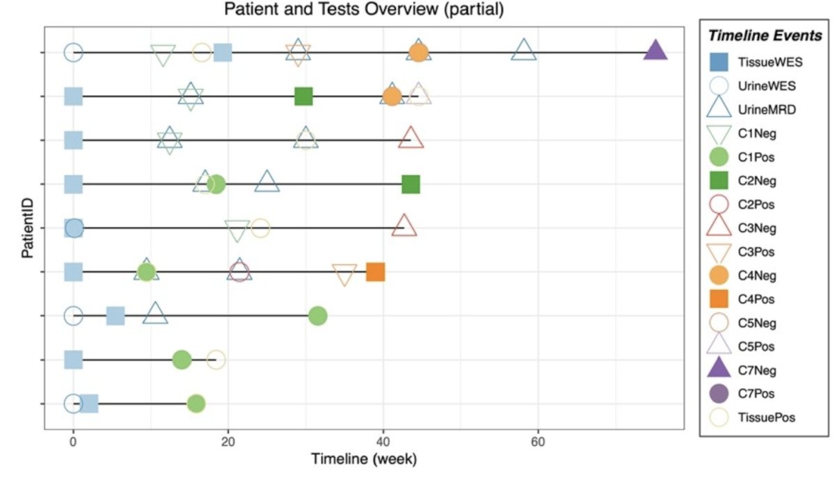 overview of the patients and tests