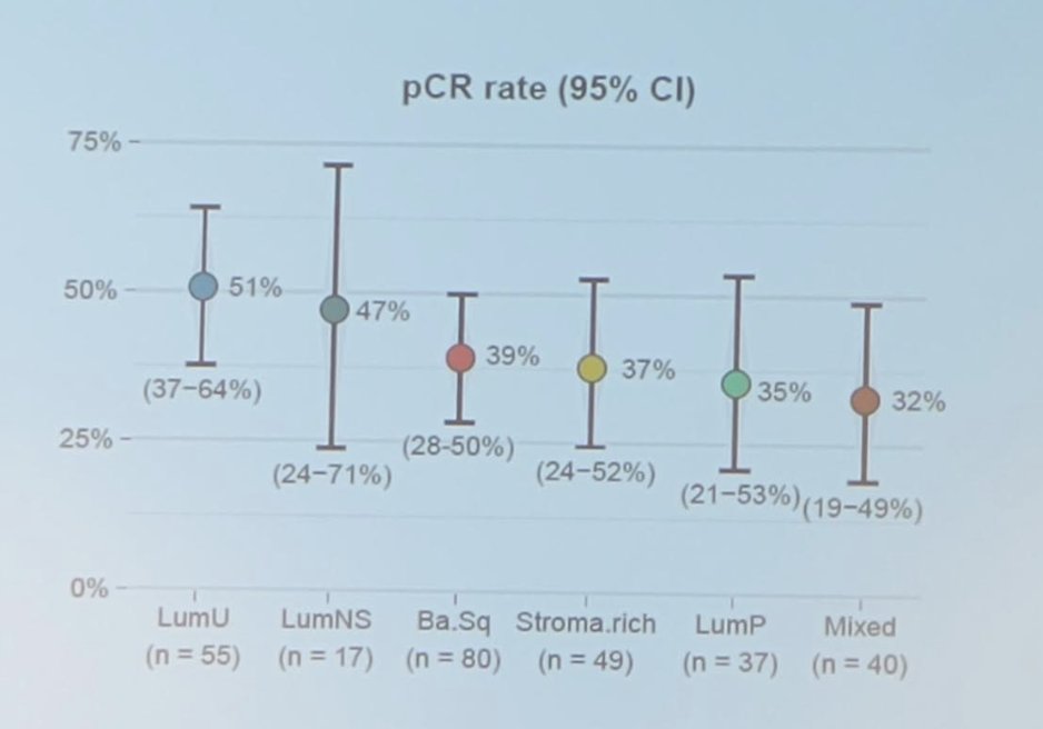 vesper trial pathological complete response rate stratified by subgroup 