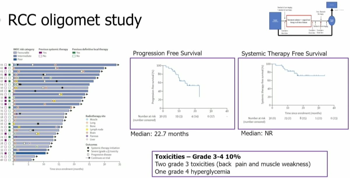 Many trial participants have undergone numerous rounds of SABR (up to 7 in some patients). Three (10%) patients had severe adverse events: two grade 3 (back pain and muscle weakness) and one grade 4 (hyperglycemia) adverse events were observed. There were no treatment-related deaths.2