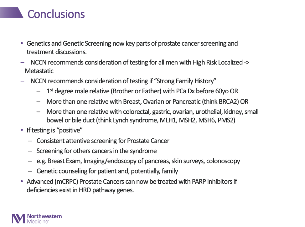 genetic screening in prostate cancer